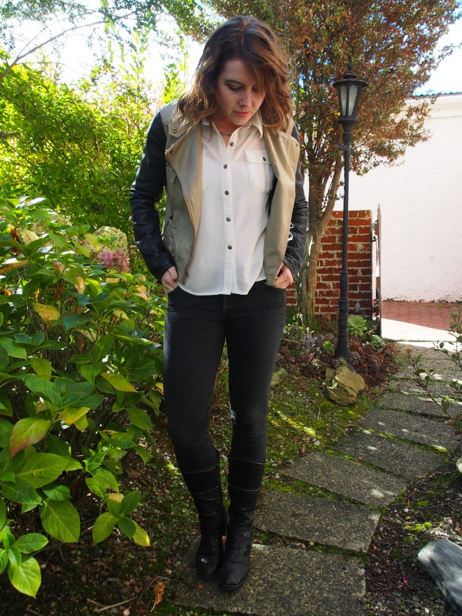 Jacket: modcloth, top: trademe, jeans: 7forallmankind, boots: Frames (Dunedin local store)